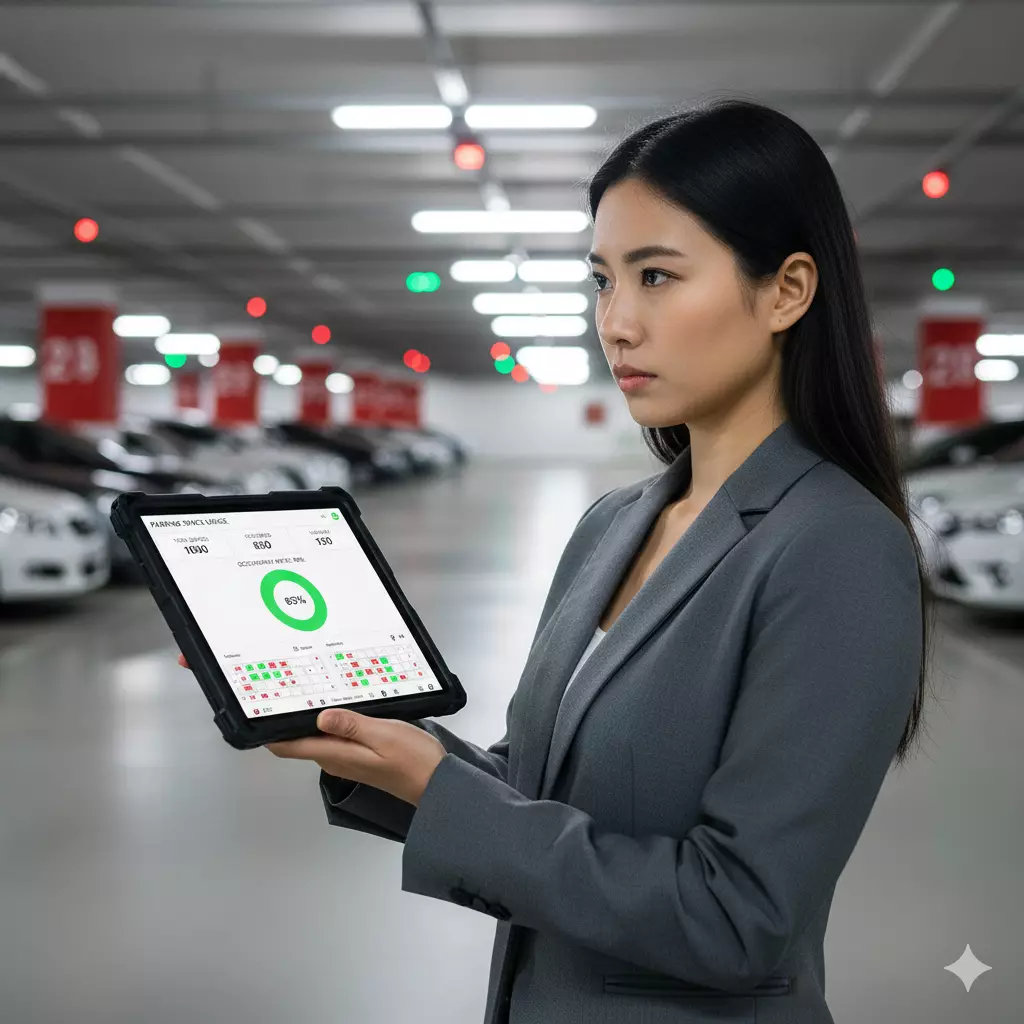 Làm thế nào để giám sát và báo cáo tình trạng sử dụng chỗ đỗ xe theo thời gian thực?